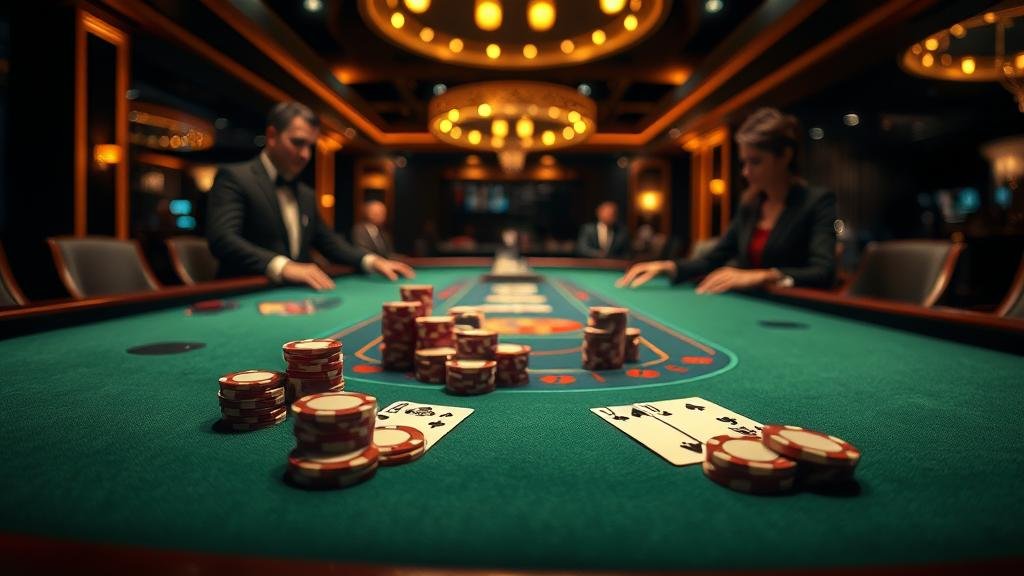 เค้าไพ่บาคาร่าที่แสดงผลการออกรางวัล