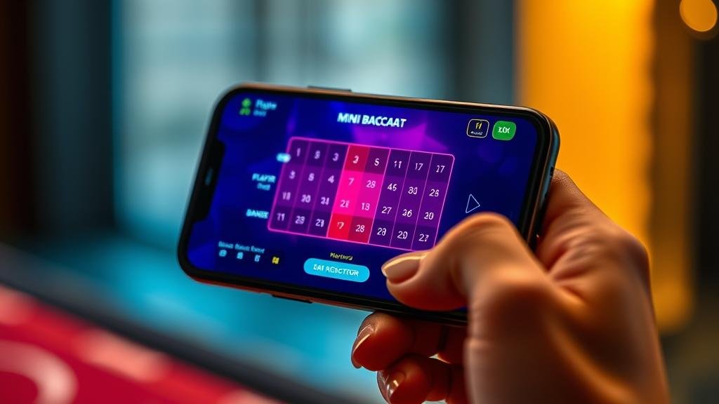 ตัวอย่างเค้าไพ่บาคาร่า ถนนเล็ก และ ลูกปัด บนมือถือ