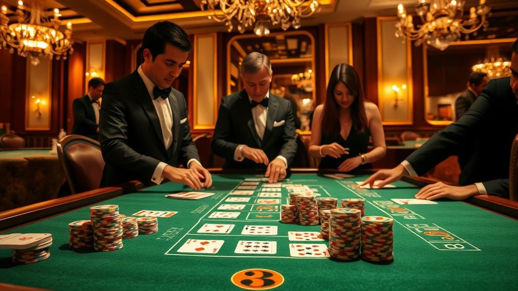 อินโฟกราฟิกแสดงรูปแบบเค้าไพ่บาคาร่า