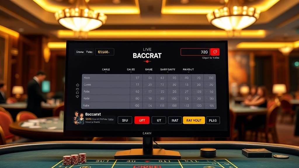 เปรียบเทียบหน้าจอเกมบาคาร่าจากค่าย BG, AG, N2Live, EBet