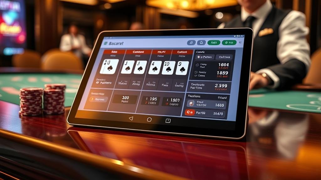 การวิเคราะห์สถิติบาคาร่าบนหน้าจอคอมพิวเตอร์