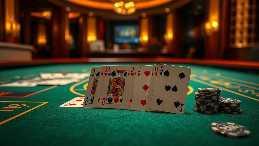 ตัวอย่างเค้าไพ่สองตัด บาคาร่า