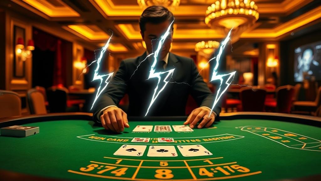 ตัวอย่างเกมบาคาร่าสายฟ้า Evolution พร้อมเอฟเฟกต์สุดอลังการ