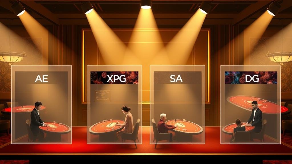 บาคาร่า: สแกนห้องพิเศษ AE, XPG, SA, DG อัตโนมัติ ดูอัตราจ่ายคุ้มค่า ทำเงินง่าย