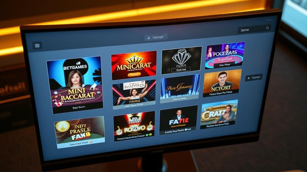 การแสดงผลเค้าไพ่บาคาร่า BG มินิ