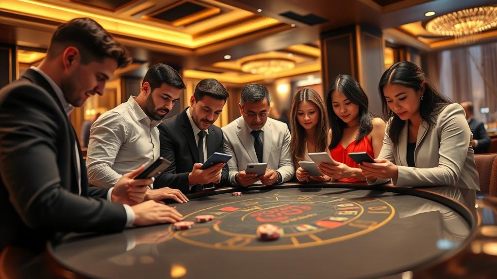 หน้าจอเกมบาคาร่าออนไลน์ที่แสดงสถิติและตัวเลือกการเดิมพัน