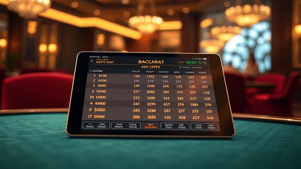 กลยุทธ์การเดินเงินบาคาร่าบนแท็บเล็ต