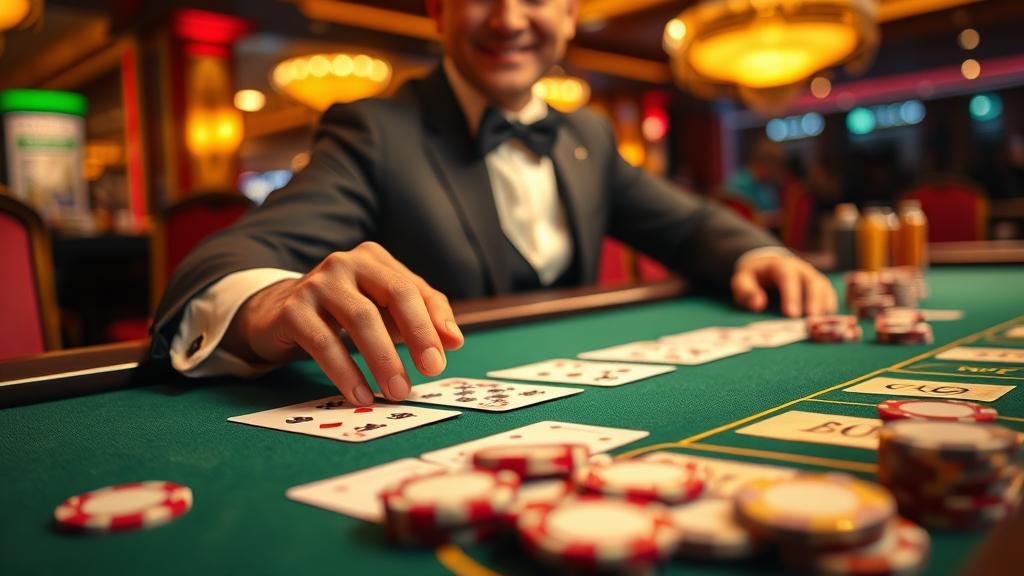 หน้าจอเกมบาคาร่าออนไลน์พร้อมตัวเลือกเดิมพัน