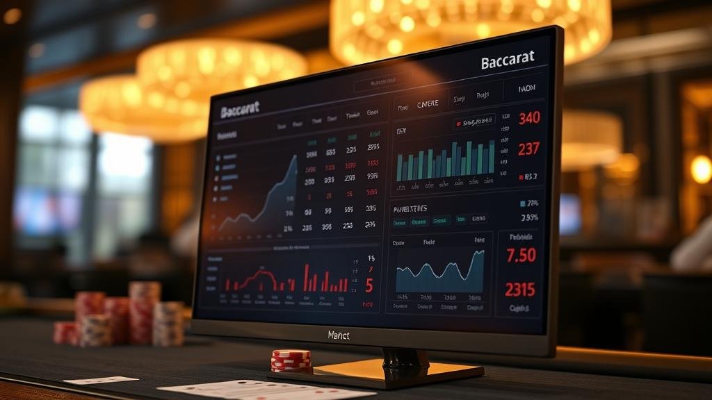 กราฟแสดงสถิติและรูปแบบการออกไพ่บาคาร่า