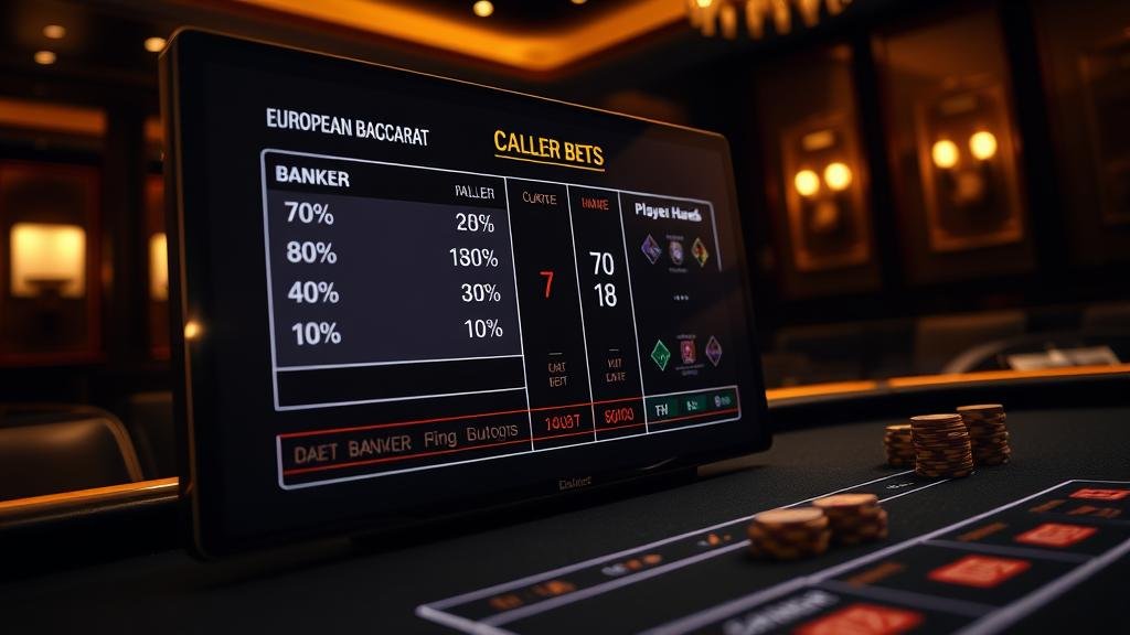 ตารางสถิติไพ่บาคาร่า ยุโรป