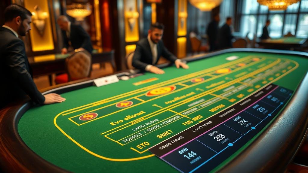 ภาพแสดงกลยุทธ์การวางเดิมพันบาคาร่า