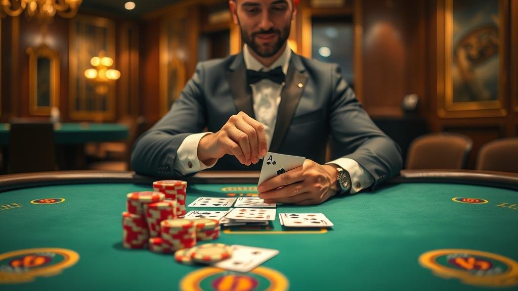 ภาพการเลือกโต๊ะบาคาร่าและมุมมองมัลติเทเบิล