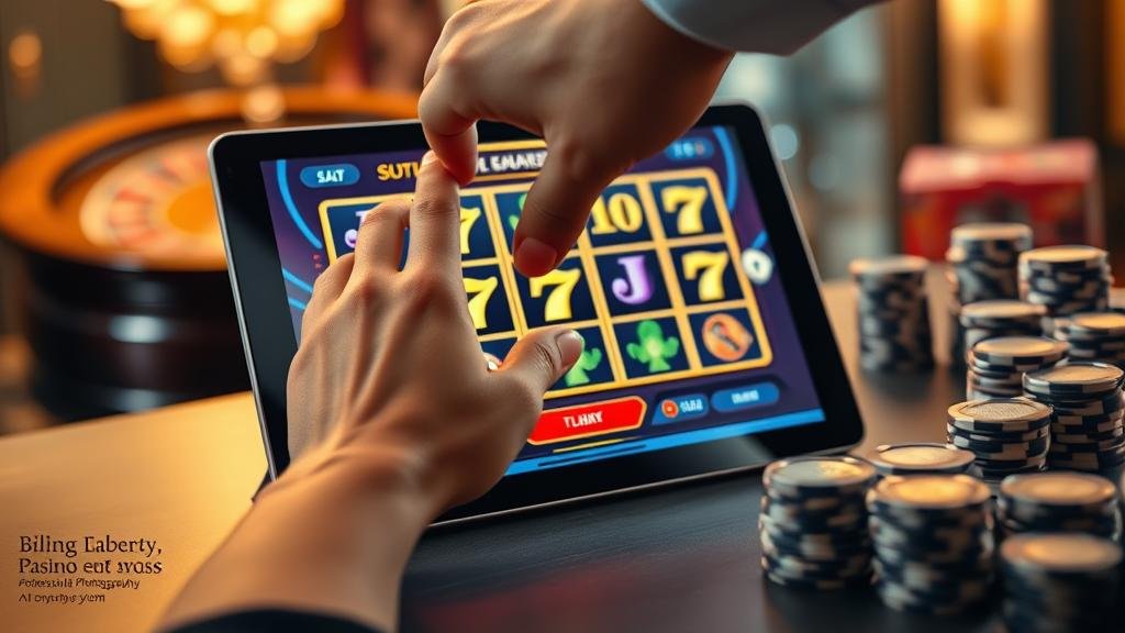 หน้าจอเกมสล็อตแสดงการปรับเบทตามเพลย์ไลน์