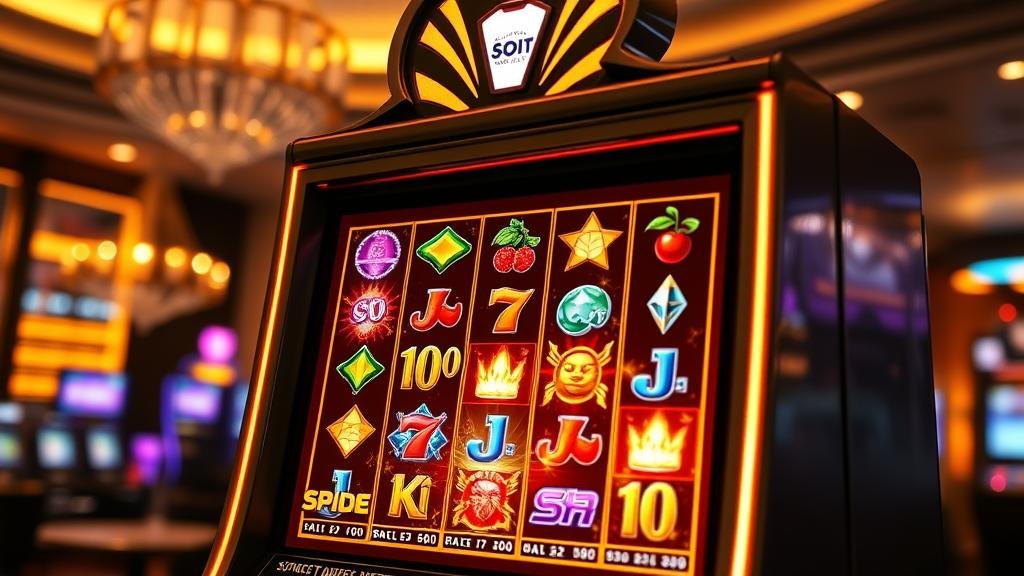 หน้าจอเกมสล็อตพร้อมฟีเจอร์ซื้อสปิน