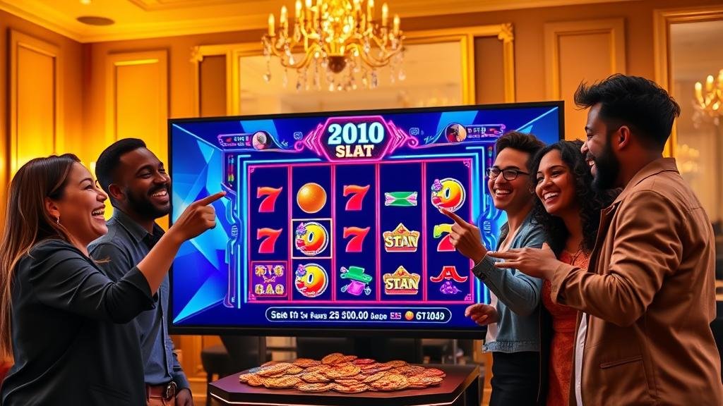 นักพนันชาวไทยฉลองชัยชนะจากการเล่นสล็อต