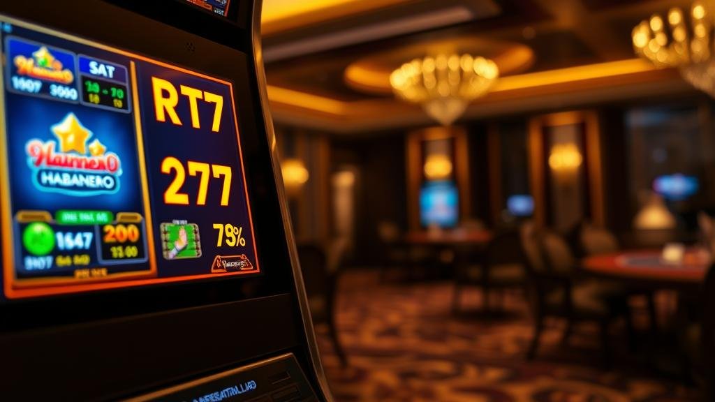 ตัวอย่างการแสดงค่า RTP ในเกมสล็อต Habanero