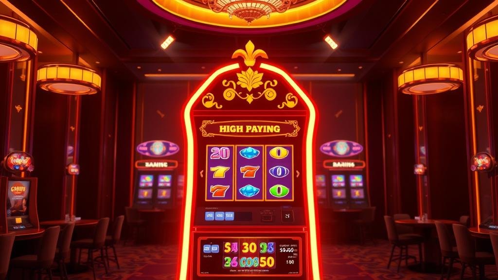 หน้าจอแสดงค่า RTP และสัญลักษณ์โบนัสของเกมสล็อต