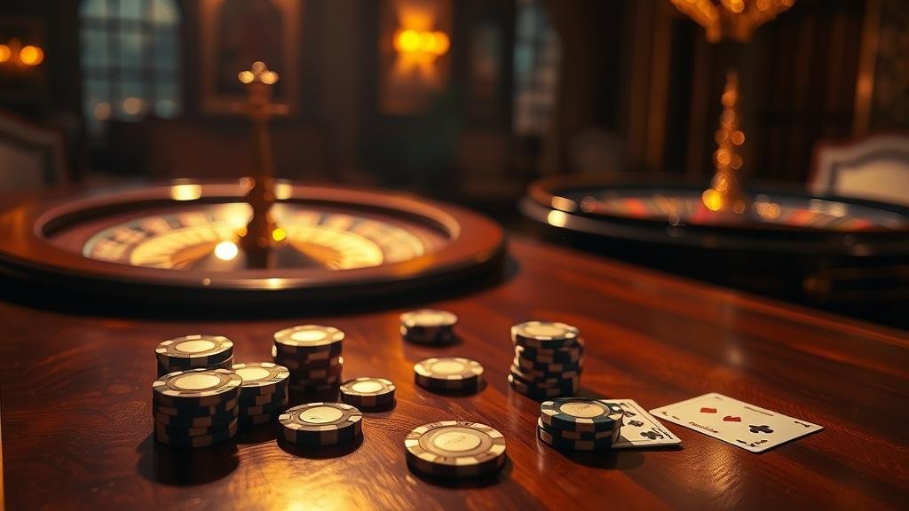 บรรยากาศคาสิโนยามค่ำคืน