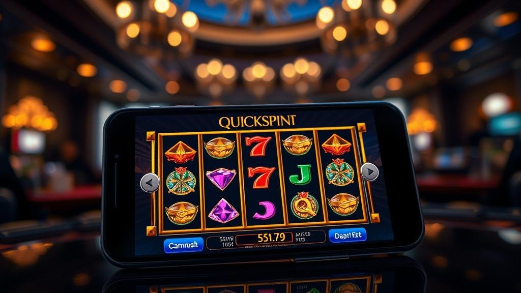 การเล่นสล็อต Quickspin บนแท็บเล็ต