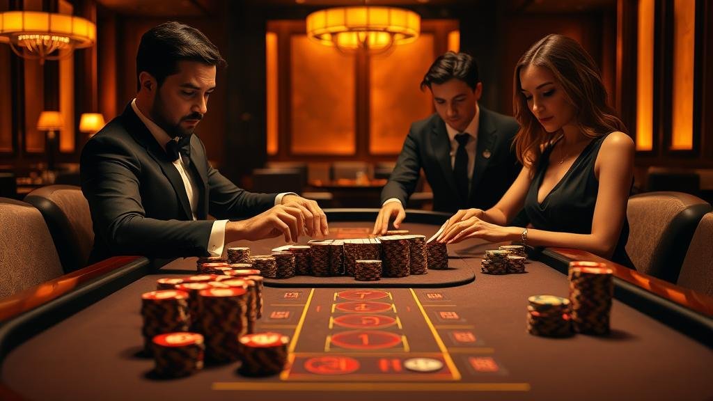 หน้าจอโทรศัพท์มือถือแสดงเกมบาคาร่าสด