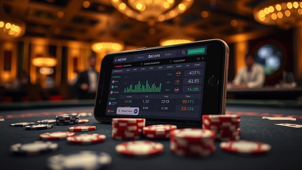 หน้าจอคอมพิวเตอร์แสดงผลการทดสอบสูตรบาคาร่า