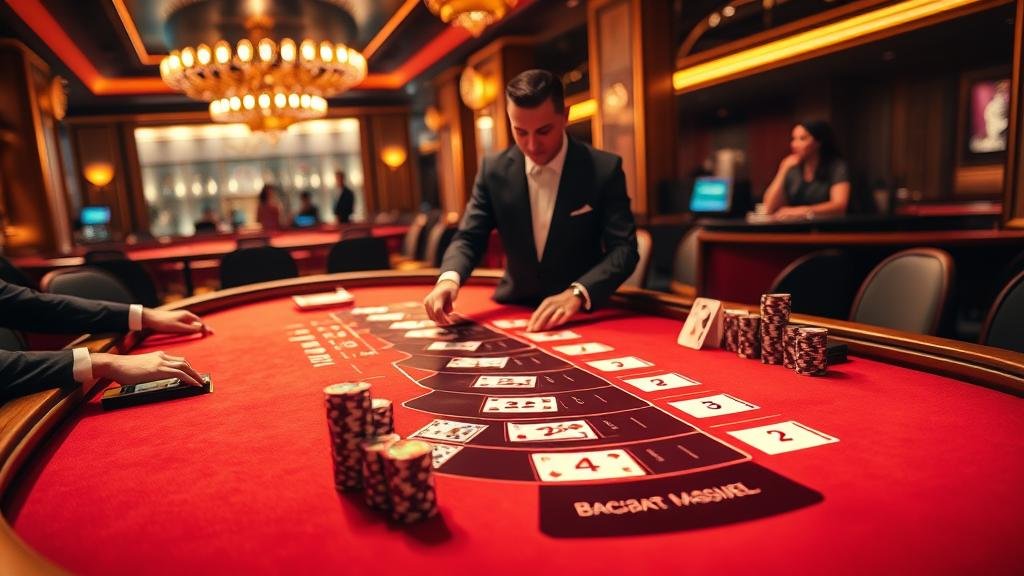 อินเทอร์เฟซมือถือสำหรับเกมบาคาร่าพร้อมระบบฝากถอนออโต้