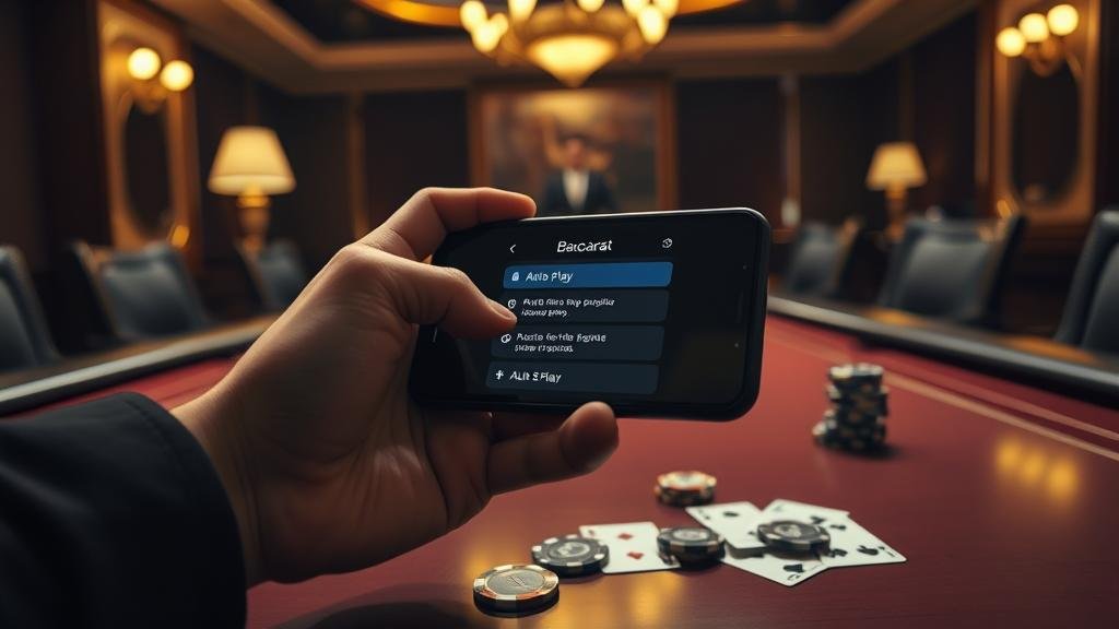 การตั้งค่าโหมดออโต้ในเกมบาคาร่า