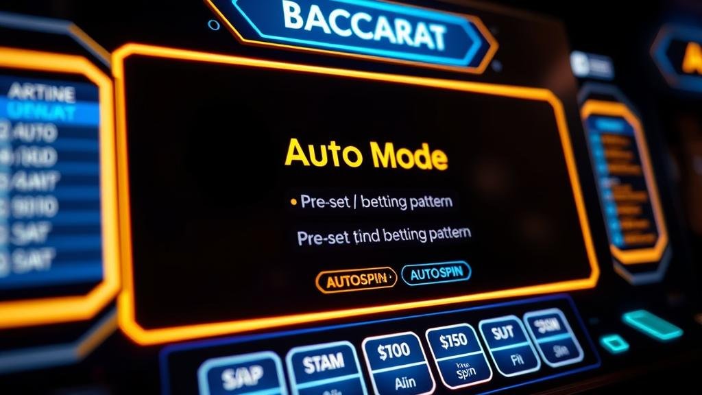 การตั้งค่าบาคาร่าโหมดออโต้บนมือถือ