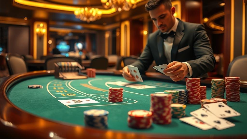 ผู้เล่นโป๊กเกอร์กำลังวางแผน