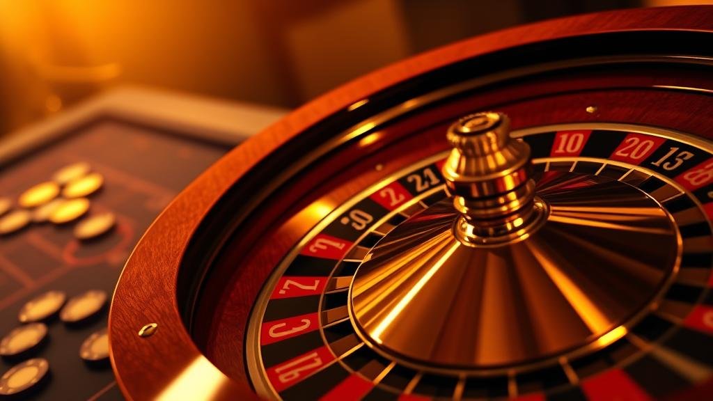 การวางชิปเดิมพันบนโต๊ะรูเล็ต