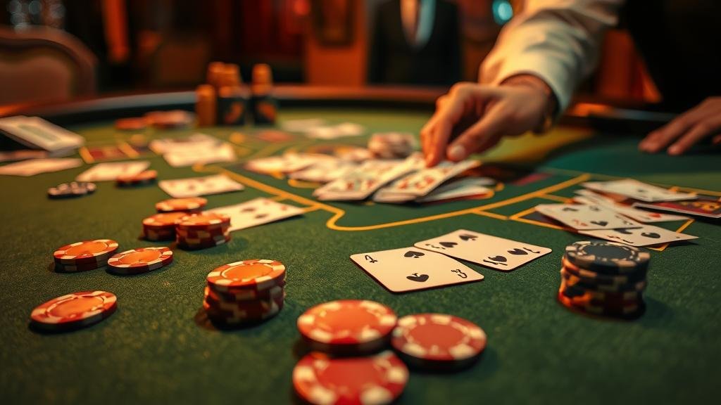 ตัวอย่างเค้าไพ่สลับคู่ บาคาร่า