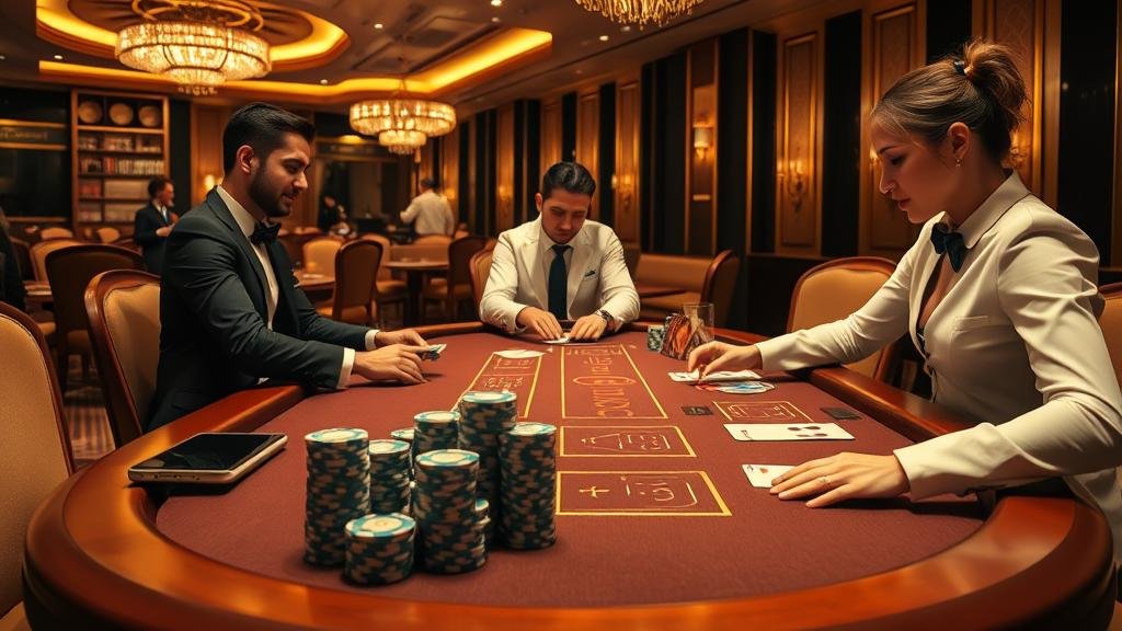 การวางเดิมพันบาคาร่าพร้อมอินเทอร์เฟซดิจิทัล