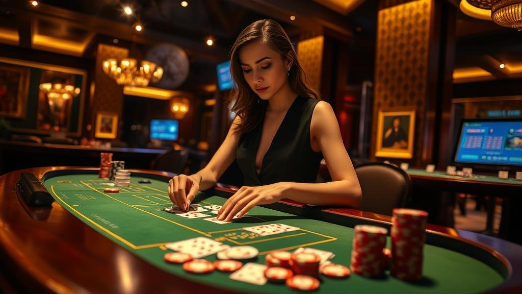 ภาพประกอบกลยุทธ์การเดินเงินแบบมาร์ติงเกลในบาคาร่า