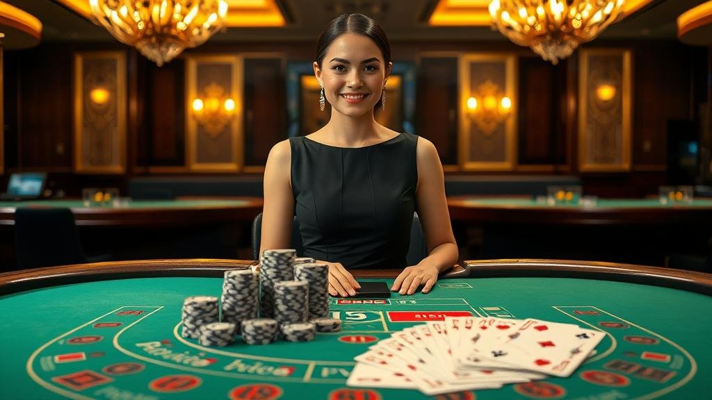 ภาพบรรยากาศคาสิโนสดจาก Evolution Gaming