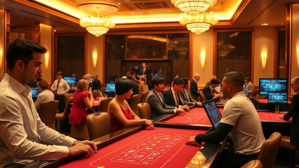 การวางเดิมพันบาคาร่าบนแท็บเล็ต