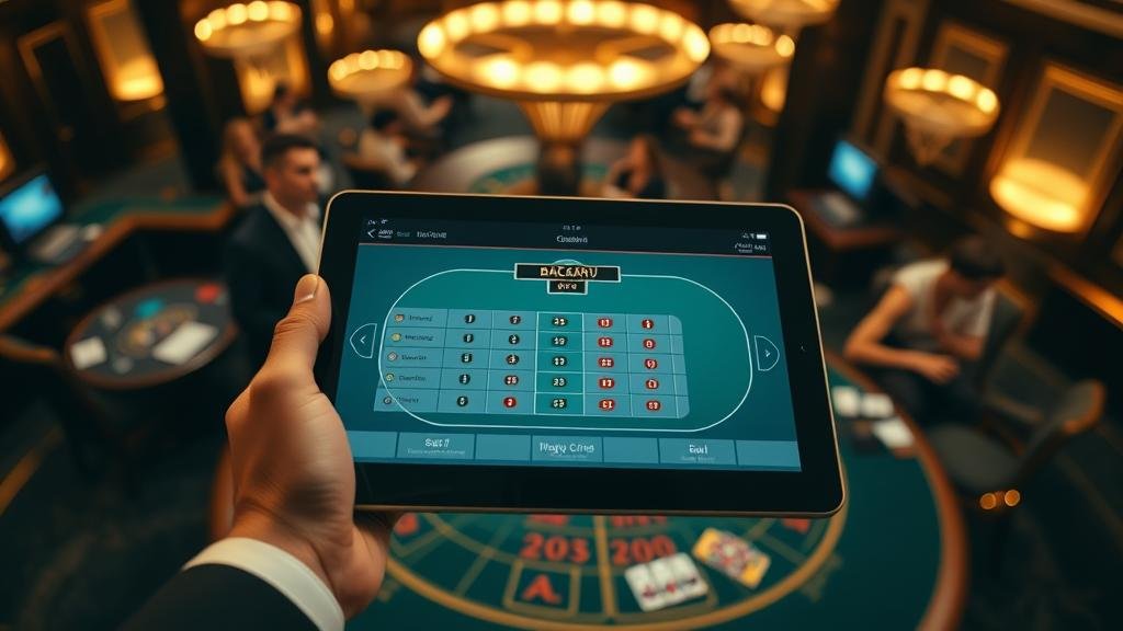 สถิติและแผนการเดินเงินบาคาร่าบนแท็บเล็ต