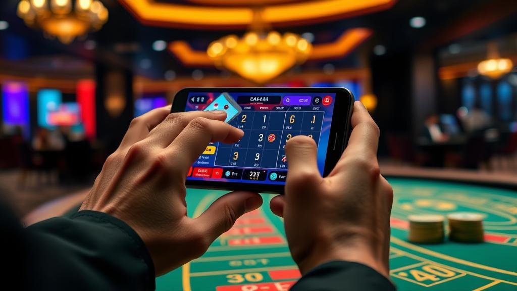 การเล่นบาคาร่าบนแท็บเล็ต