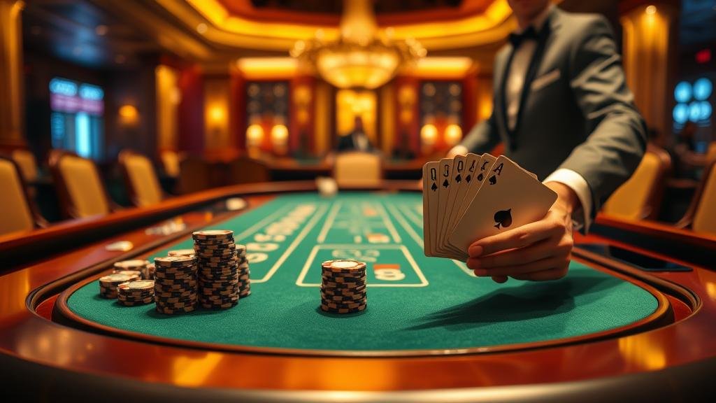 การแจกไพ่บาคาร่า