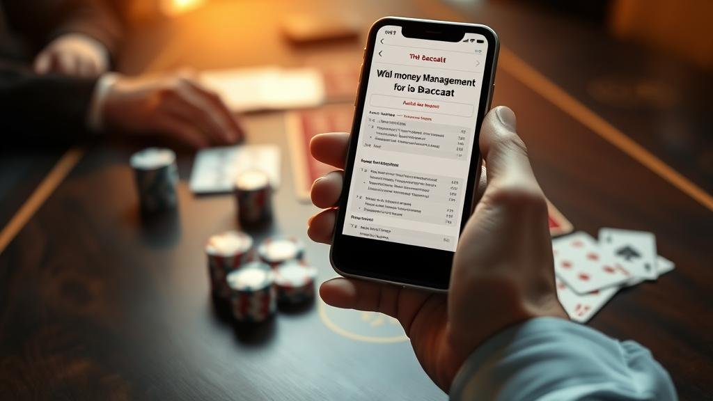 โต๊ะบาคาร่าพร้อมแผนการเดินเงิน