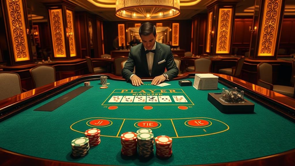 ตัวอย่างเค้าไพ่บาคาร่า: มังกร, ปิงปอง, สองตัด