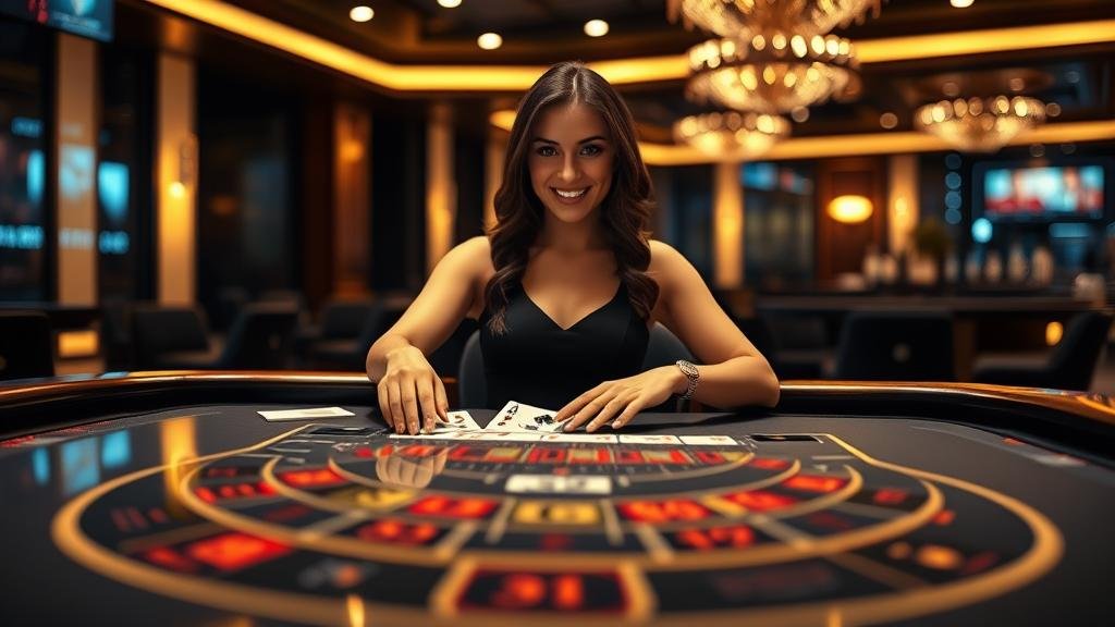 หน้าจอแสดงสถิติและรูปแบบไพ่บาคาร่าสด