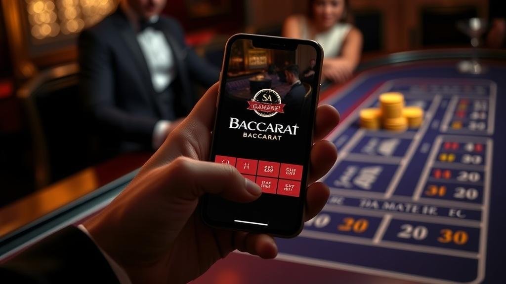 อินเทอร์เฟซบาคาร่าบนแท็บเล็ต