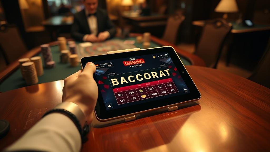 การวิเคราะห์สถิติบาคาร่าบนแท็บเล็ต