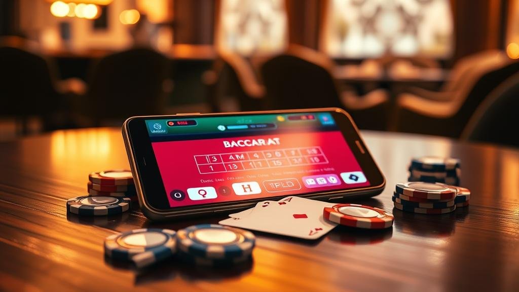 หน้าจอแอปบาคาร่าบน Android