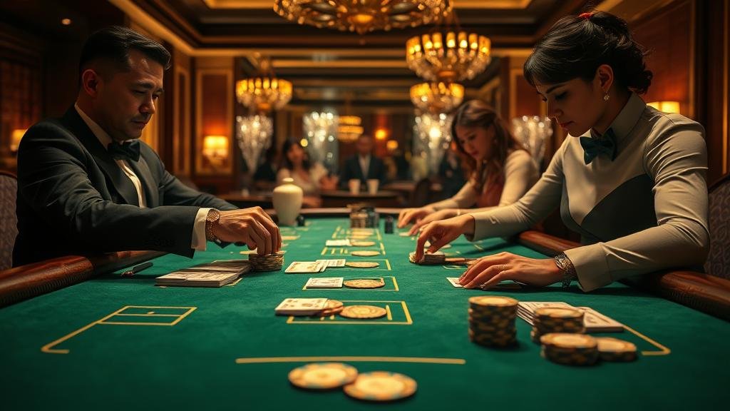 เค้าไพ่มังกรและเค้าไพ่สามตัดในบาคาร่า