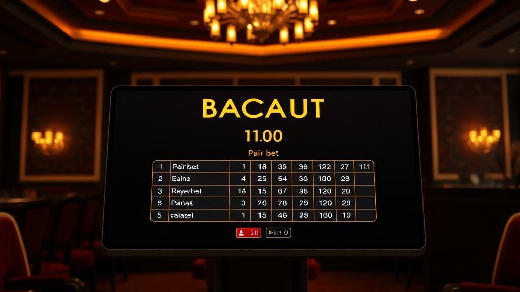 หน้าจอแสดงเค้าไพ่บาคาร่าบนมือถือ