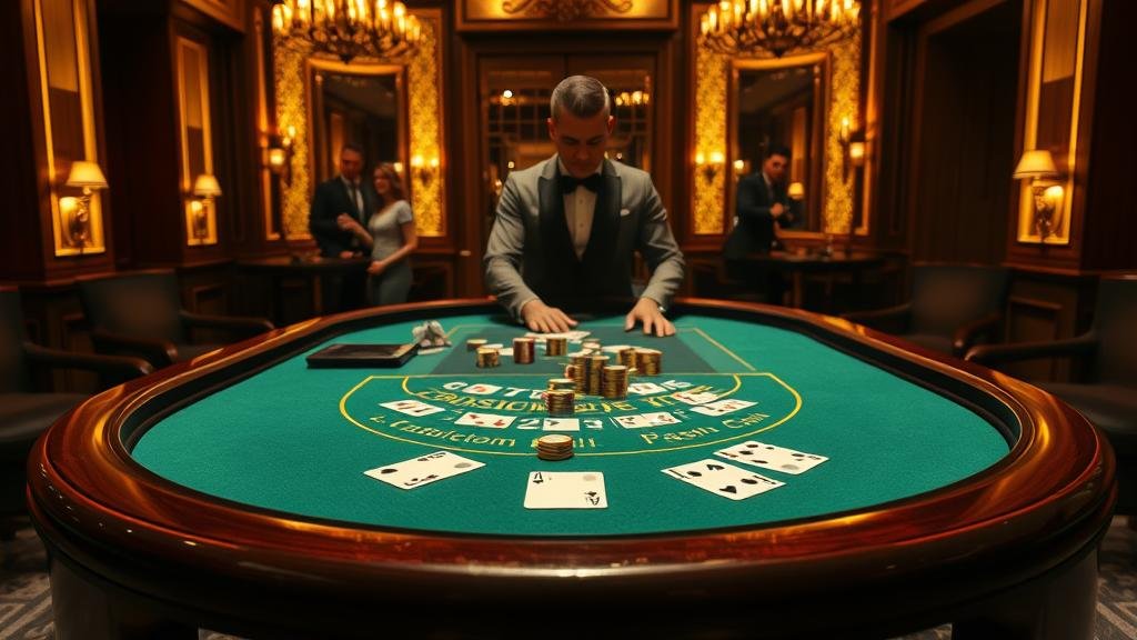 อินเทอร์เฟซเกมบาคาร่า Playtech บนแท็บเล็ต