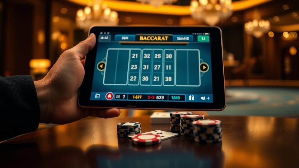 หน้าจอเกมบาคาร่า SA Gaming บนมือถือ