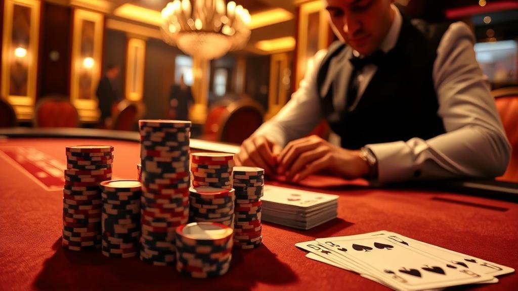 การเล่นบาคาร่าบนโต๊ะจริง