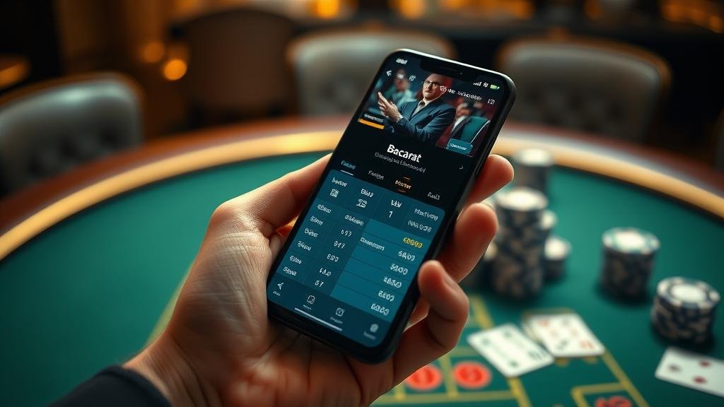 การวิเคราะห์สถิติและเค้าไพ่บาคาร่าบนแท็บเล็ต